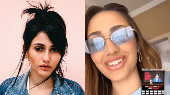 Brazilian model Larissa nery reacts