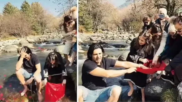 Zarine Khan Asthi Visrarjan