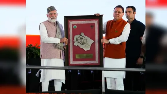 cm pushkar singh dhami and pm modi