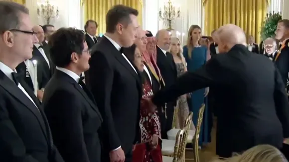 viral video trump musk