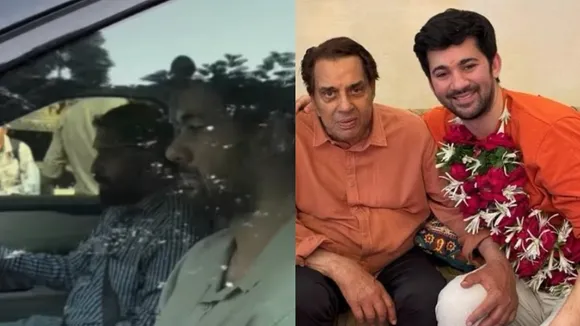 Dharmendra grandson karan deol get emotional after grandfather funeral