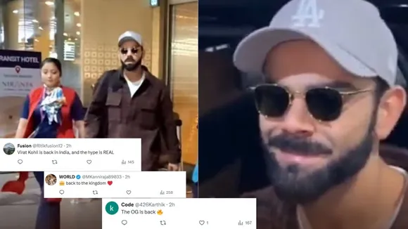 VIRAT KOHLI RETURN INDIA