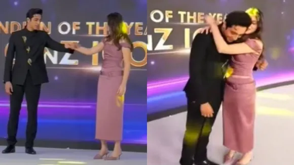 ahaan Pandey aneet padda got gen z award stage romance get viral