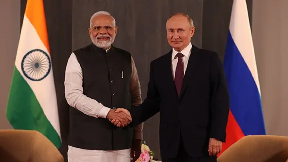 PM Modi with Vladimir Putin