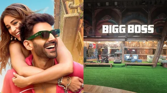 Bigg boss 19 finale guest ananya panday kartik aaryan promote Tu Meri Main Tera Main Tera Tu Meri fi