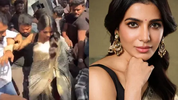Samantha Ruth Prabhu Mobbed by fans in Hyderabad store opening event video viral