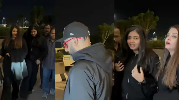 Aaradhya Bachchan with Aishwarya-Abhishek