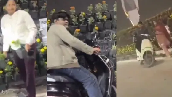 Lucknow flower pot thief video