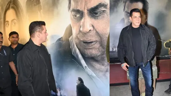 Salman Khan gets emotional after seeing Dharmendra at Ikkis screening