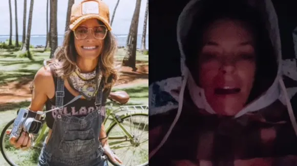 Evangeline Lilly Hollywood actress suffered a head injury after falling hitting her head on a rock