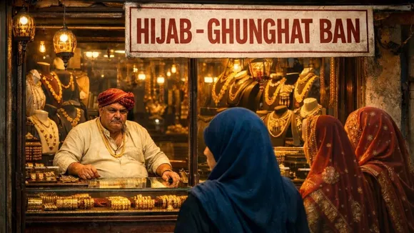 Hijab ghunghat ban in bihar shop