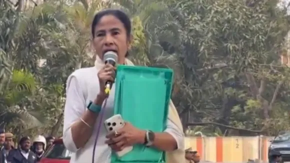 Mamata Banerjee at IPAC Office