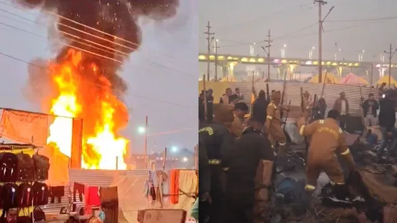 Magh Mela fire