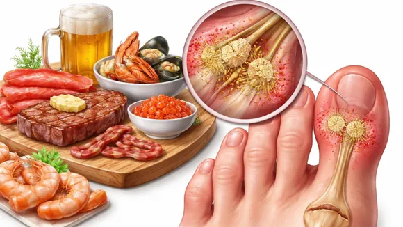 high uric acid causing foods