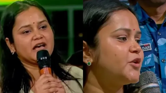 aishanya dwivedi martyrs widow breaks down on Indian Idol Season 16 stage talks on Pahalgam attack