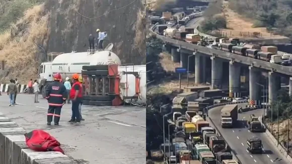 Mumbai Pune traffic jam