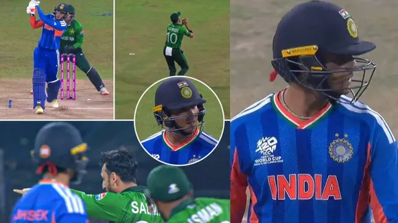 IND VS PAK salman ali agha got abhishek sharma wicket in first over out on 0