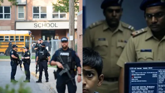 school bomb threats, hoax penalties, police investigation, India laws, cyber forensics, UAPA act, VPN regulation, child mental health impact