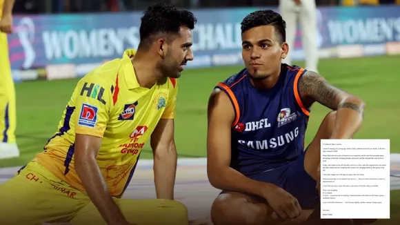 Rahul chahar announced divorce from his wife ishani johar break 4 years marriage