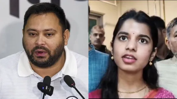 Tejashwi yadav and Maithili Thakur