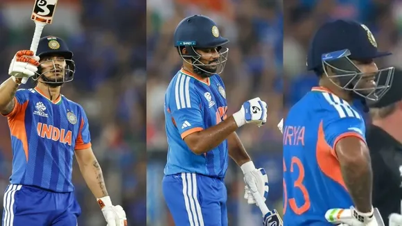 India Vs Zimbabwe t20 Final three wickets in 16th over James Neesham Samson iShan and Surya Out