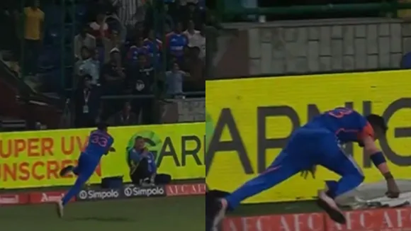 Hardik Pandya takes an impossible catch during IND vs BAN 2nd T20 watch video 
