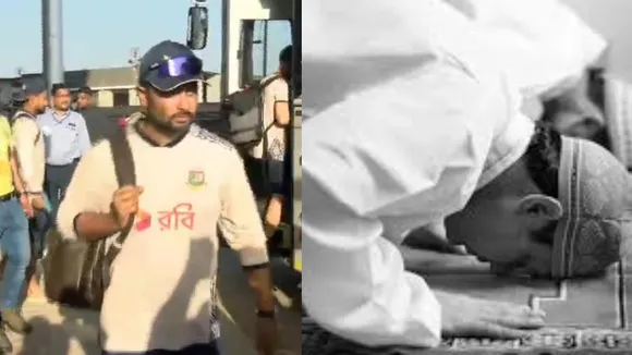 Bangladesh team namaz at hotel due to security reasons before ind vs ban 1st t20i in gwalior