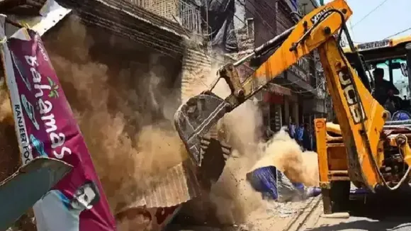 up bahraich bulldozer action