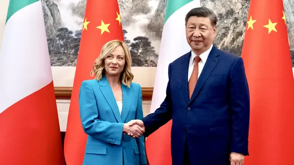 meloni visit china