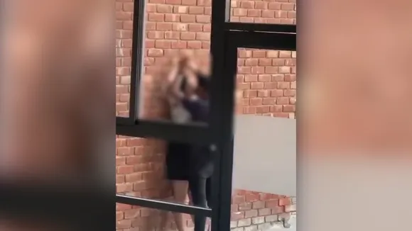 student kissing viral video
