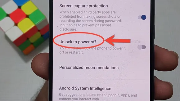Unlock to Power Off