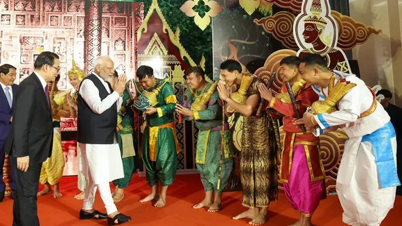 PM Modi reaches Laos 
