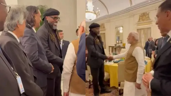 know what PM Narendra Modi and Chris Gayle talk when met watch video 