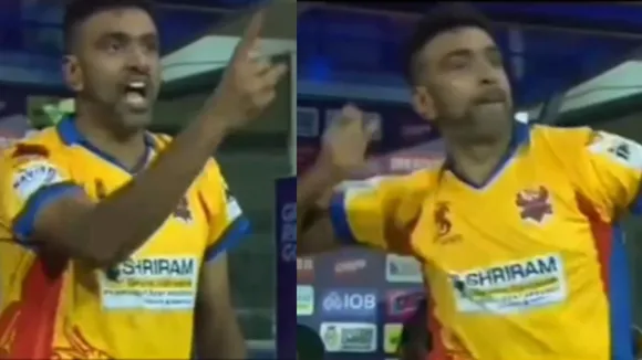 R Ashwin threatenes his own teammate with harsh word in TNPL watch viral video 