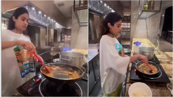janhvi kapoor cooking