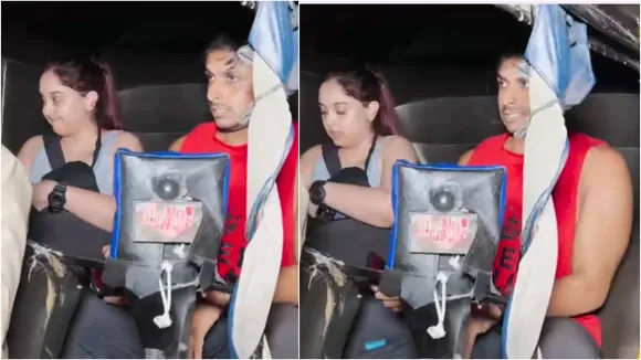 ira khan took auto ride