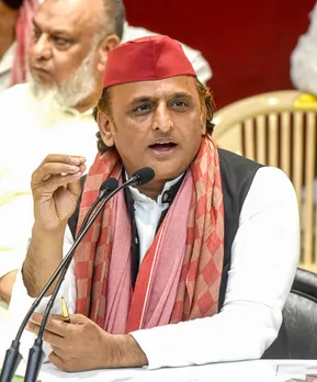 Lucknow: Akhilesh Yadav addresses a press conference