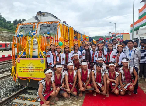 Aizawl: Flagging Off of Aizawl–New Delhi Rajdhani Express