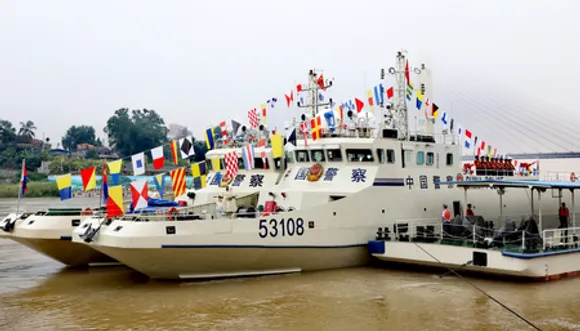 मेकांग नदी पर 158वां चीन-लाओस-म्यांमार-थाईलैंड संयुक्त गश्ती शुरू