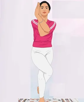 Garunasan yoga pose
