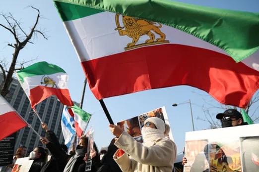 Iranians Protest in Seoul Urging U.S. Intervention