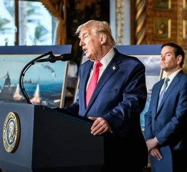 Trump touts revival, unveils ballroom plan