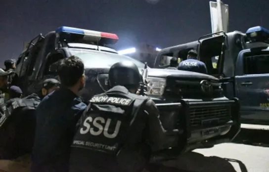 Karachi, Pakistan,Pakistan Police,terrorist,police building in Karachi,