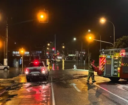 flooded,street,Auckland,New Zealand,