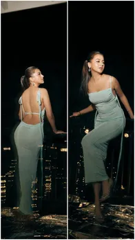 बैकलेस वनपीस और किलर फिगर...क्या खूब लगीं तेजस्वी प्रकाश, देखें PICS