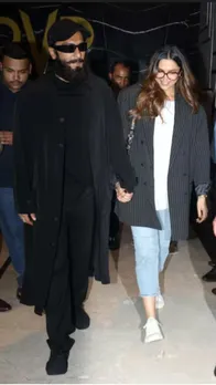 पति संग मूवी डेट पर गई मॉम-टू-बी दीपिका, ब्लैक लुक में छाए रणवीर