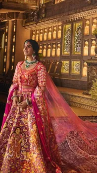 राधिका पर चढ़ा अनंत के प्रेम का रंग, 'शुभ आशीर्वाद' में पहना खास लहंगा