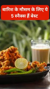 बारिश के मौसम के लिए ये 5 स्नैक्स हैं बेस्ट
