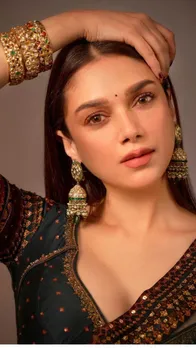 बिंदी लगाकर इमोशनल हुईं अदिति राव हैदरी, तस्वीरों के साथ लिखा नोट