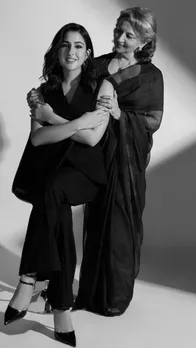 ब्लैक एंड व्हाइट अंदाज में सारा ने कराया दादी के साथ फोटोशूट, देखें